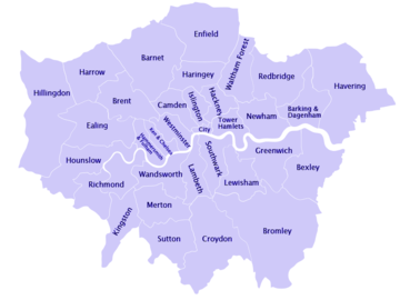 London area map